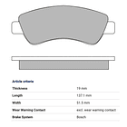 Pastillas Freno Citroën DS3 2009-2016 Delantero 4