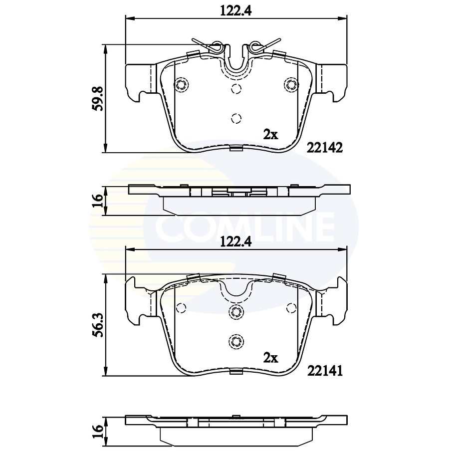Pastillas Freno Volvo S90 2017-2023 Trasero 4