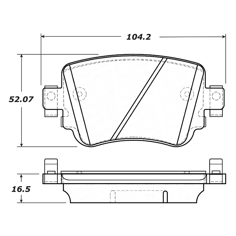 Pastillas Freno Volkswagen Passat 2015-2022 Trasero 3