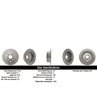 Disco Freno Subaru Impreza 2016-2023 Trasero 4