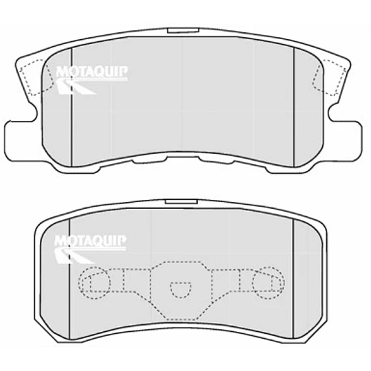 Pastillas Freno Mitsubishi Endeavor 2004-2011 Trasero