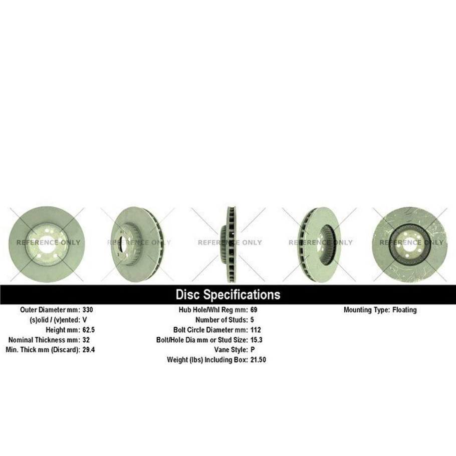 Disco Freno Mercedes Benz E200 2017-2023 Delantero 4