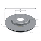Disco Freno Audi A4 2016-2023 Delantero 4