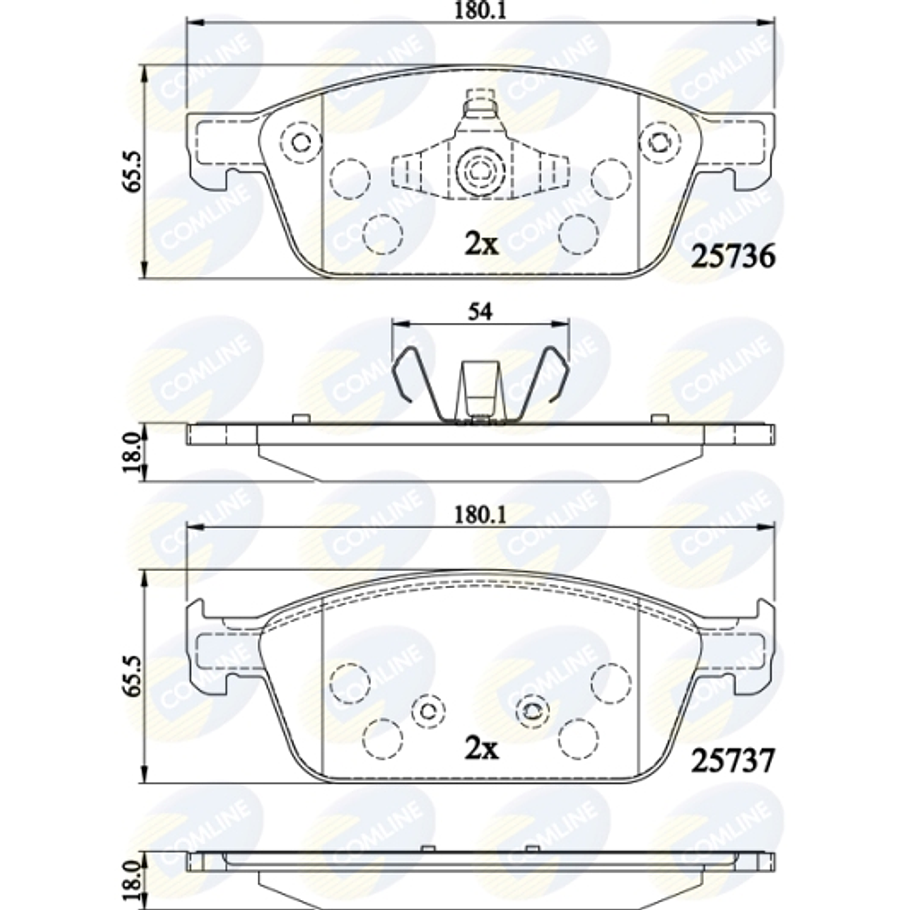 Pastillas Freno Ford Transit Connect 2013-2023 Delantero 3