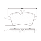 Pastillas Freno Mercedes Benz B200 2006-2011 Delantero 2
