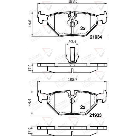 Pastillas Freno Rolls Royce Silver Seraph 1998-2002 Trasero