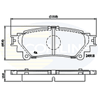Pastillas Freno Lexus RX 350 2010-2015 Trasero 3