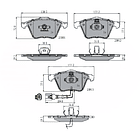 Pastillas Freno Audi A3 2003-2013 Delantero 3