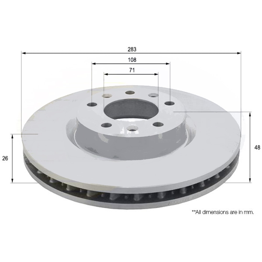 Disco Freno BMW 330e 2011-2019 Delantero 3