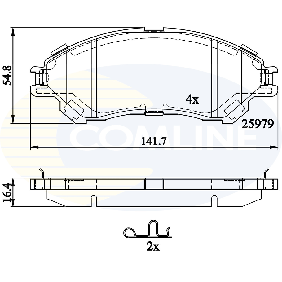 Pastillas Freno Suzuki SX4 2006-2014 Delantero 3