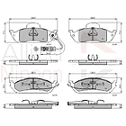 Pastillas Freno Mercedes Benz ML430 1998-2005 Delantero 4