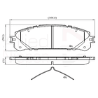 Pastillas Freno Lexus RX 350 2010-2015 Delantero 4