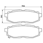 Pastillas Freno Subaru BRZ 2012-2020 Trasero 3