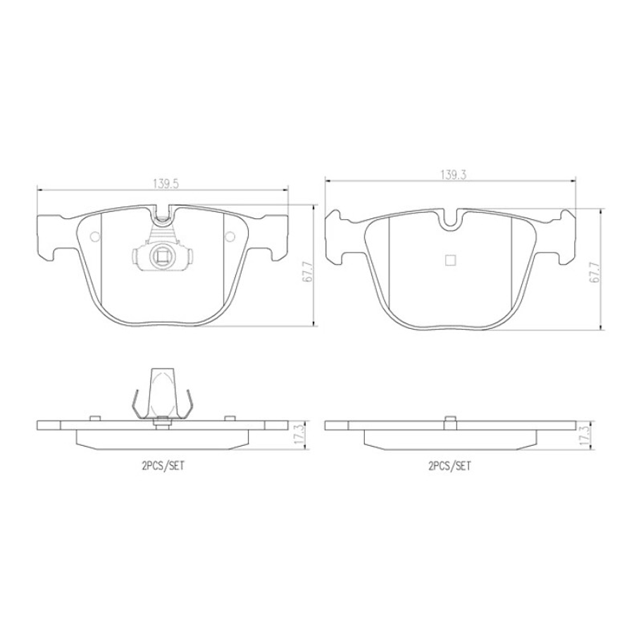 Pastillas Freno BMW M Coupe 2004-2013 Trasero 4
