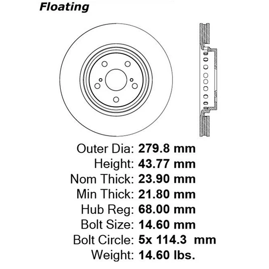 Disco Freno Renault Fluence 2009-2020 Delantero