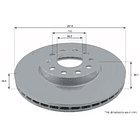 Disco Freno Audi A3 Quattro 2004-2013 Delantero 3