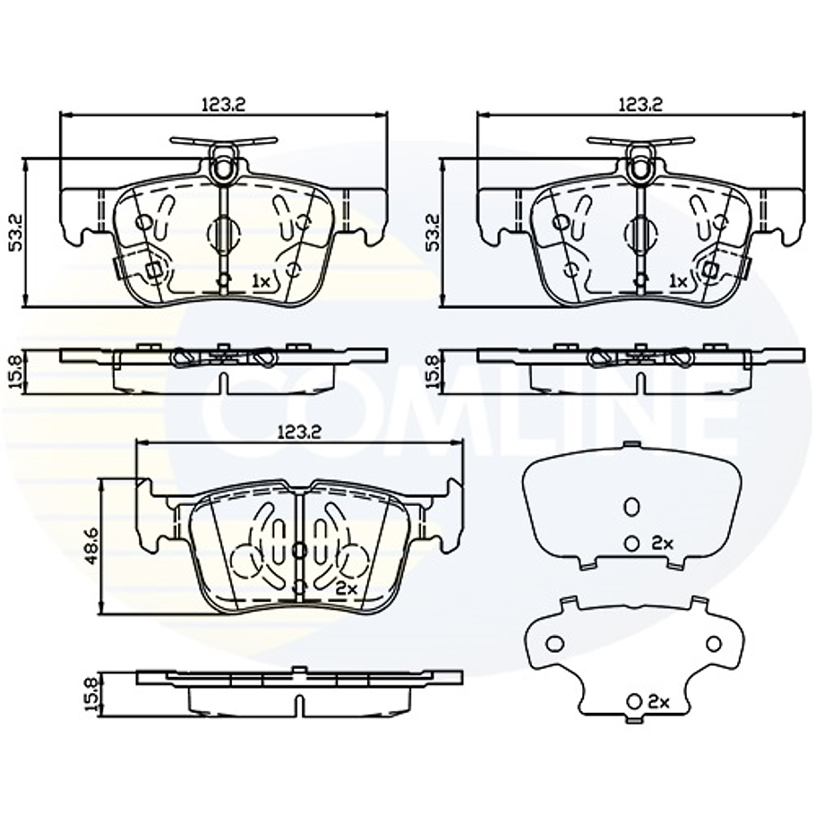 Pastillas Freno Lincoln Continental 2017-2020 Trasero 3