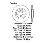 Disco Freno Audi A3 1996-2003 Delantero 4