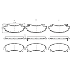 Pastillas Freno Chevrolet Colorado 2011-2023 Delantero 4