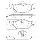 Pastillas Freno BMW 125i 2004-2013 Trasero 3