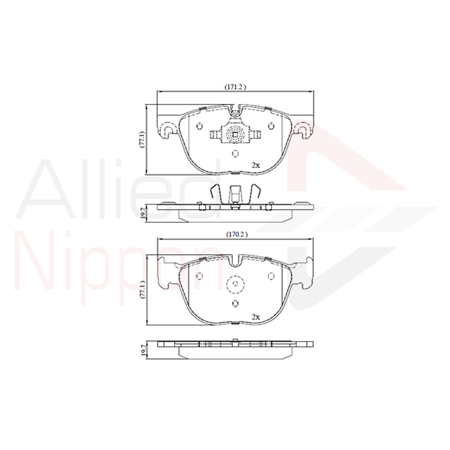 Pastillas Freno BMW M40d 2018-2023 Delantero 4