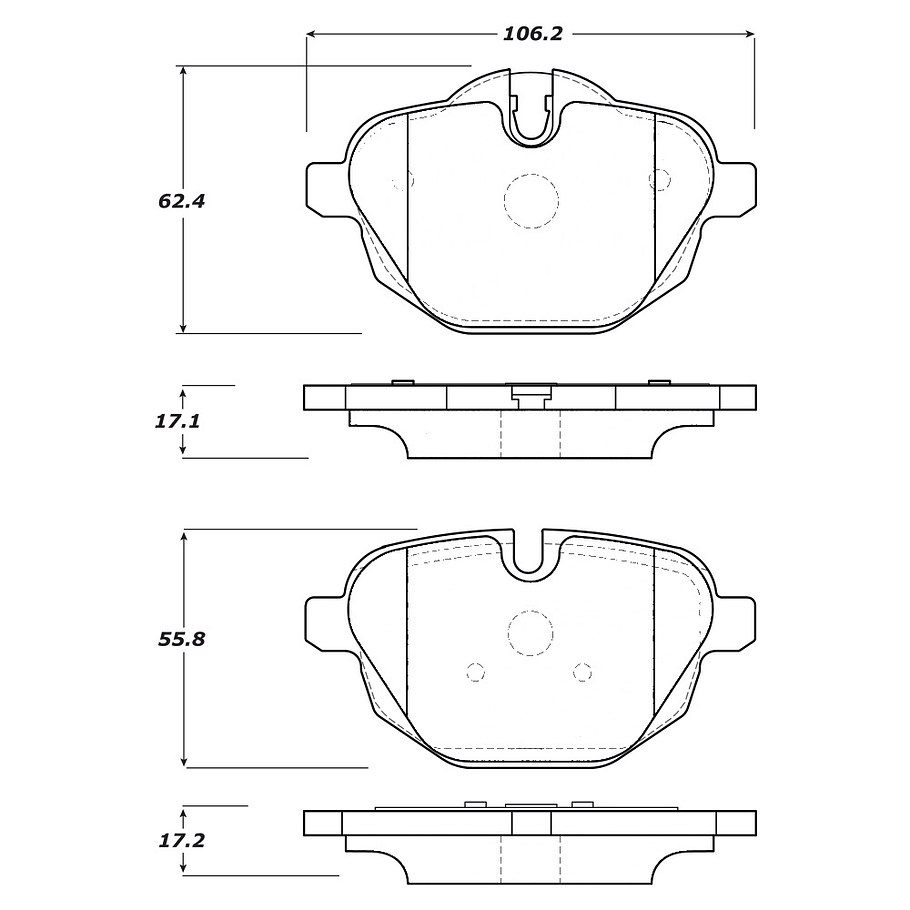 Pastillas Freno BMW 535 Touring 2010-2016 Trasero 3