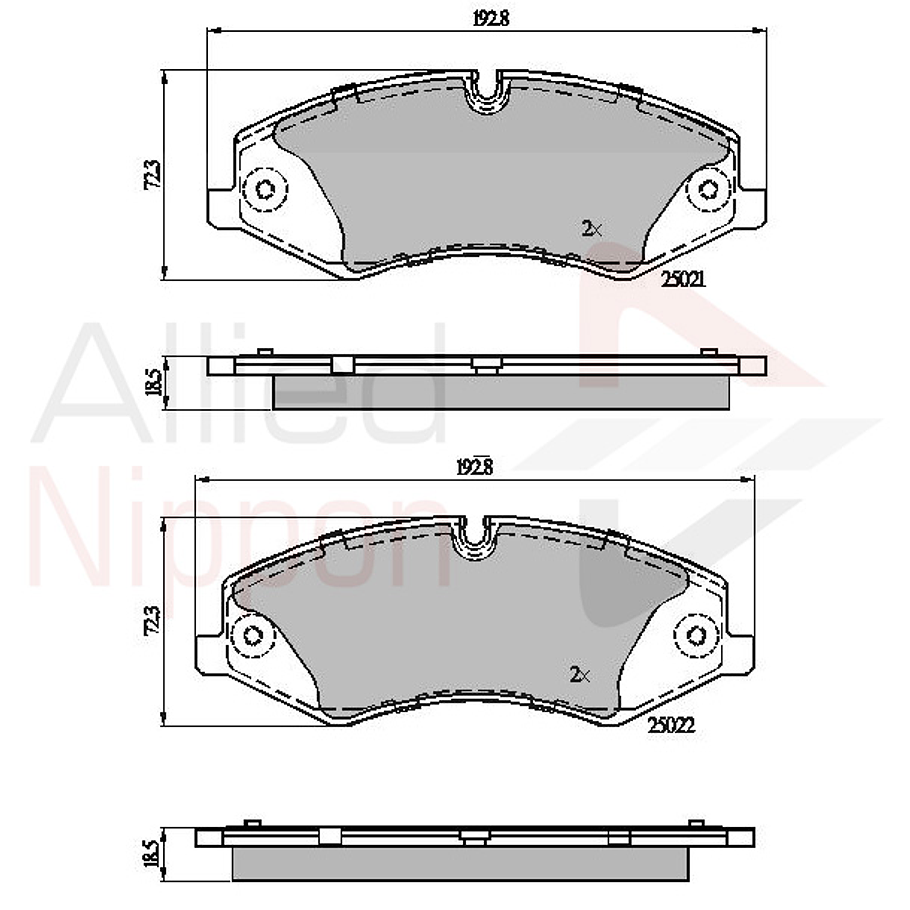 Pastillas Freno Land Rover Range Rover Sport 2005-2013 Delan 3