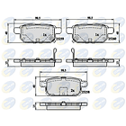 Pastillas Freno Suzuki Vitara 2015-2023 Trasero 4