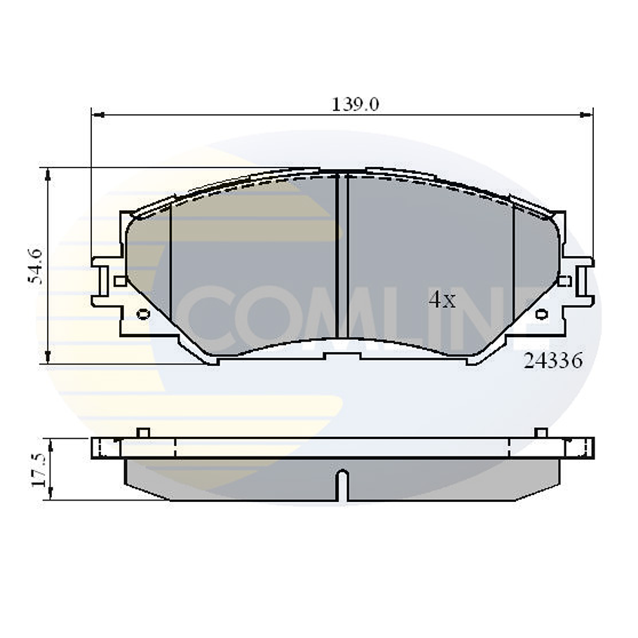 Pastillas Freno Toyota Corolla 2012-2020 Delantero 4