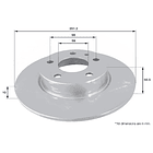 Disco Freno Alfa Romeo 147 2000-2010 Trasero 3