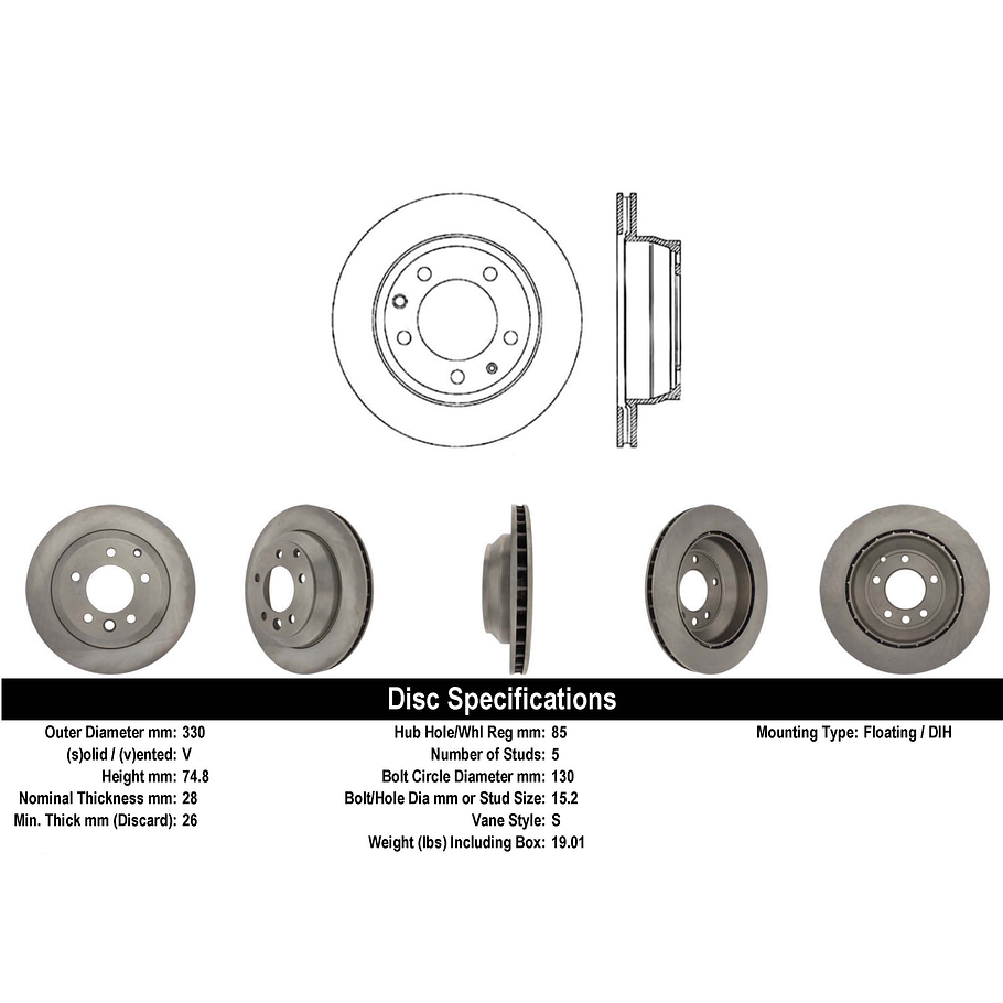 Disco Freno Audi Q7 2005-2015 Trasero 4