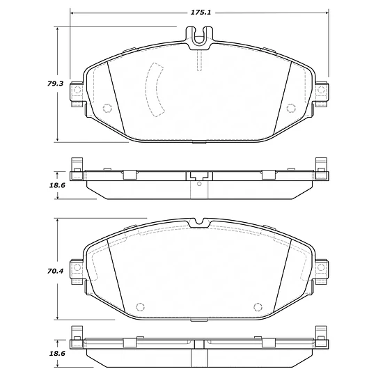 Pastillas Freno Mercedes Benz E220d 2017-2023 Delantero