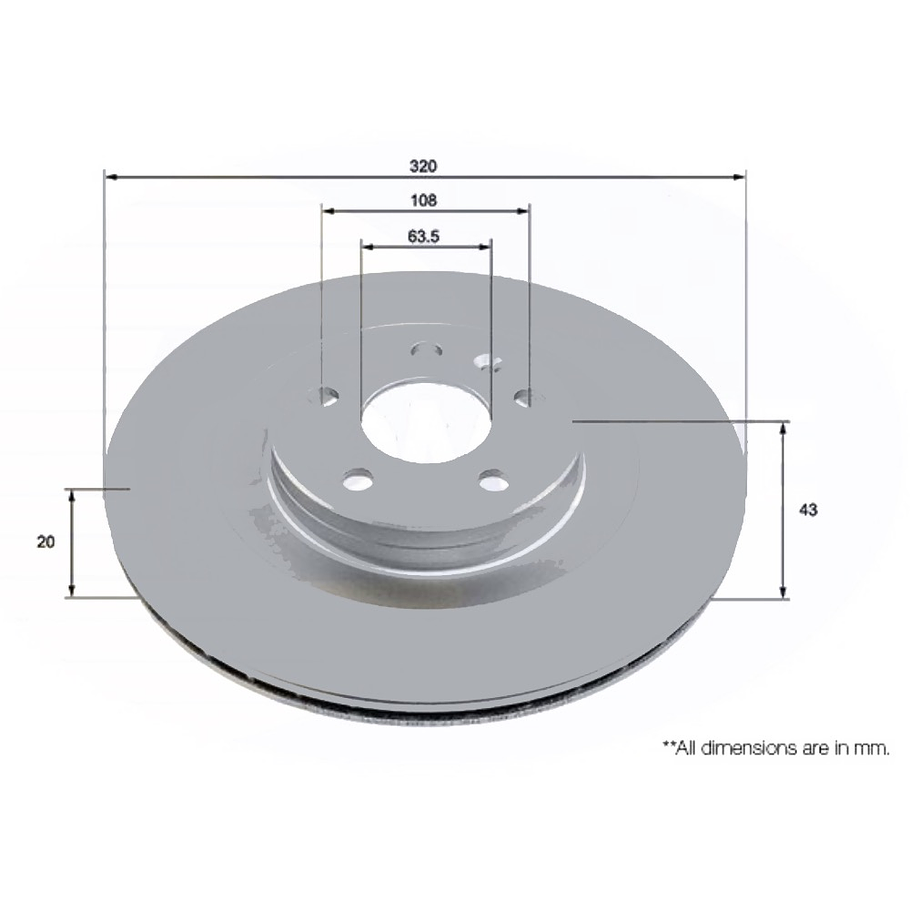 Disco Freno Volvo V60 2019-2023 Trasero 4