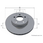 Disco Freno Mercedes Benz C180 2015-2021 Delantero 3