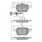 Pastillas Freno Volkswagen Sharan 1995-2010 Delantero 3