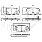 Pastillas Freno Mitsubishi Outlander 2014-2021 Trasero 4