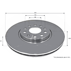 Disco Freno Volkswagen Tiguan 2016-2023 Delantero 3
