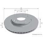 Disco Freno Hyundai Sonata 2005-2009 Delantero 3