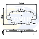 Pastillas Freno Mercedes Benz B200 2012-2019 Trasero 4