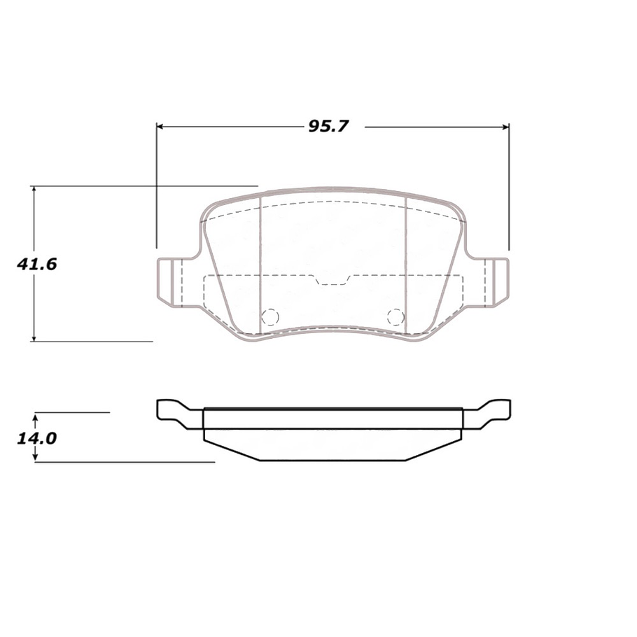 Pastillas Freno Mercedes Benz B200 2006-2011 Trasero 4
