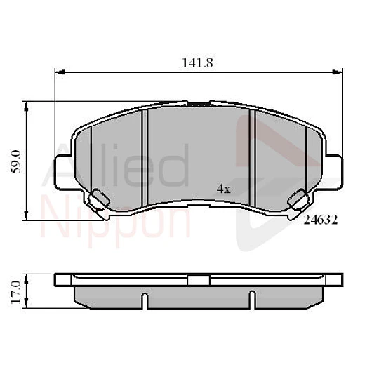 Pastillas Freno Nissan X-Trail 2007-2013 Delantero