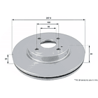 Disco Freno Mazda 2 2007-2014 Delantero 4