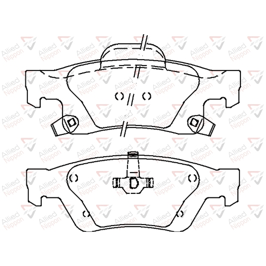 Pastillas Freno Dodge Durango 2011-2023 Trasero 4