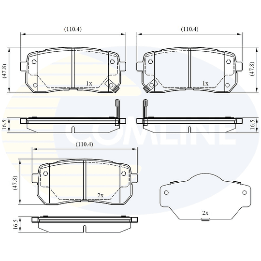 Pastillas Freno Hyundai Veracruz 2007-2015 Trasero