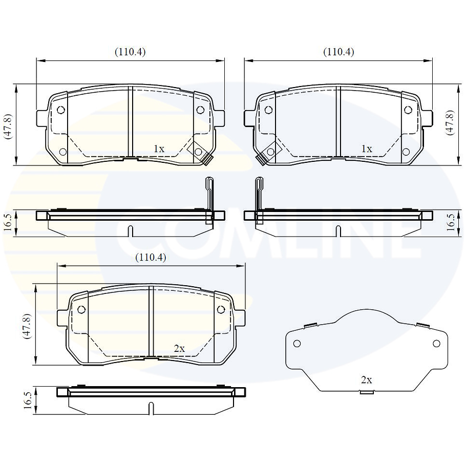 Pastillas Freno Hyundai Veracruz 2007-2015 Trasero 2