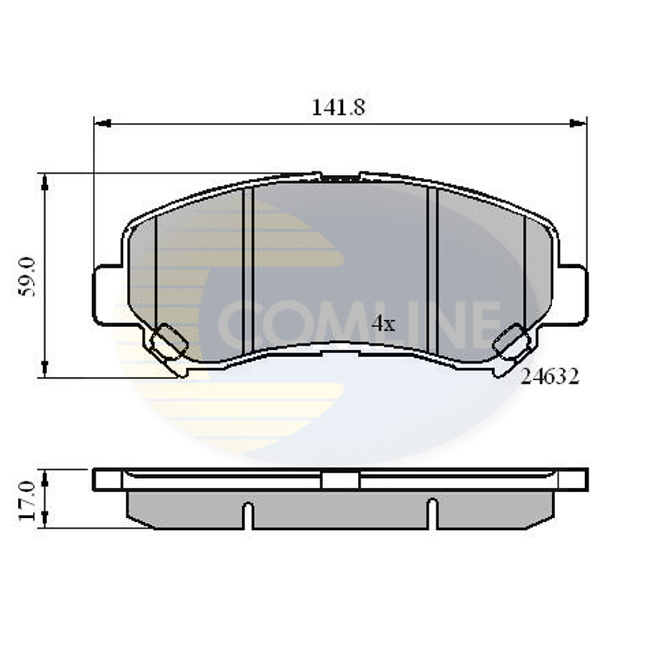 Pastillas Freno Nissan Sentra 2007-2012 Delantero 4