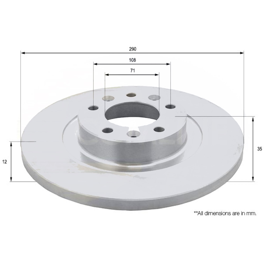 Disco Freno Peugeot RCZ 2009-2015 Trasero 4