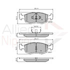 Pastillas Freno Fiat Strada 1996-2023 Delantero, Trasero 4