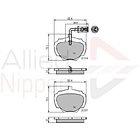 Pastillas Freno Land Rover Defender 1990-2016 Trasero 4