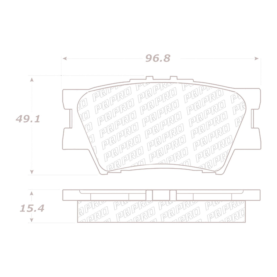 Pastillas Freno Toyota Camry 2007-2013 Trasero 4